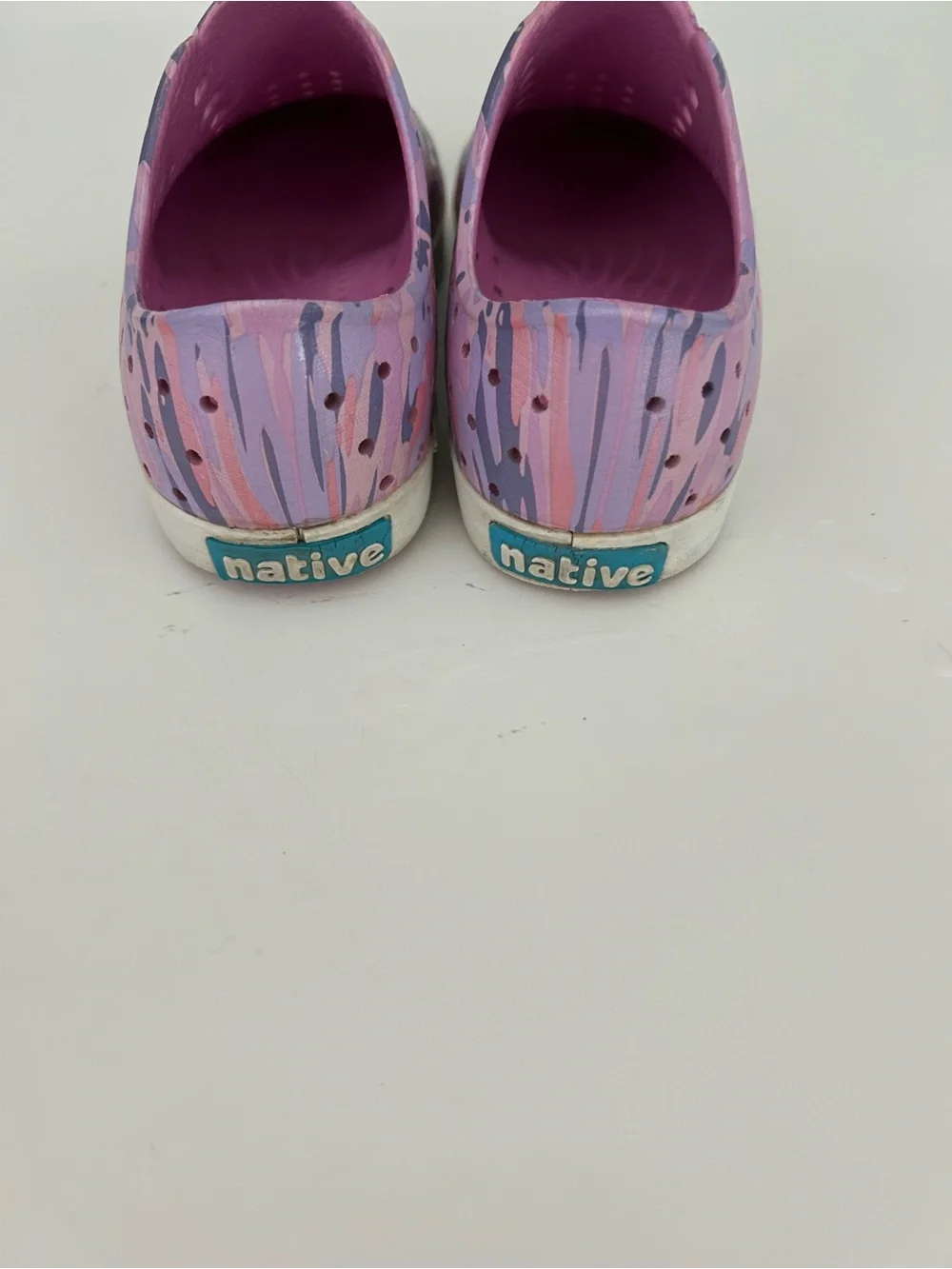 Native Girl Pink & Purple Camouflage Slip-On Water Shoes Sugarlite Size 12